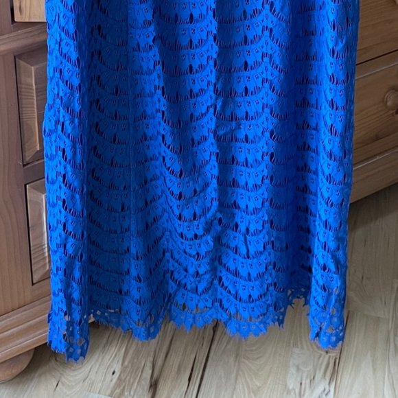 Isaac Mizrahi Lace Maxi Dress with Scallop Hem 1X - Picture 3 of 8